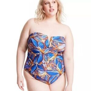 Fe Noel X Target One Piece Swimsuit 1X Plus Size NWOT